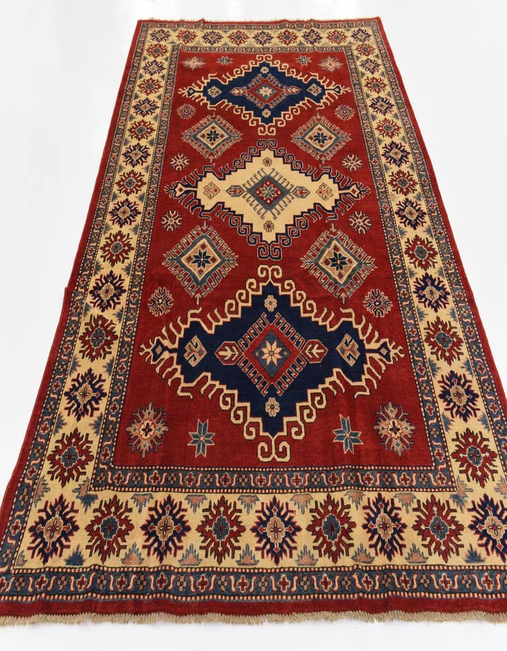 Detail image of 6' 4 x 9' 7 Hand Knotted Kazak Oriental Rug
