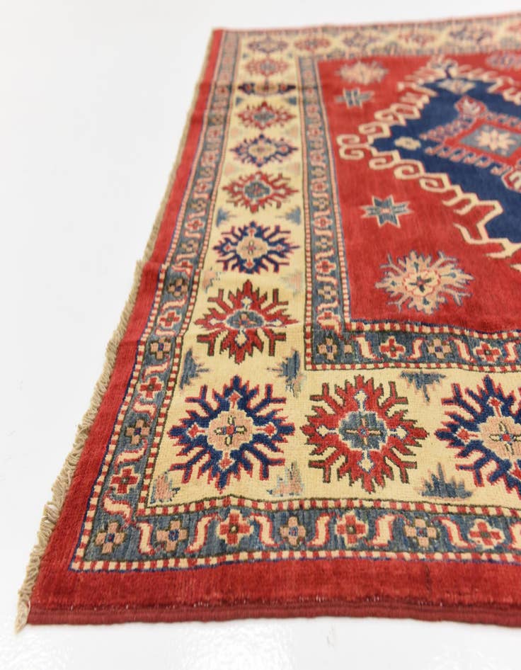Detail image of 6' 4 x 9' 7 Hand Knotted Kazak Oriental Rug