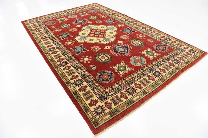 6' x 9' 2 Hand Knotted Kazak Oriental Rug