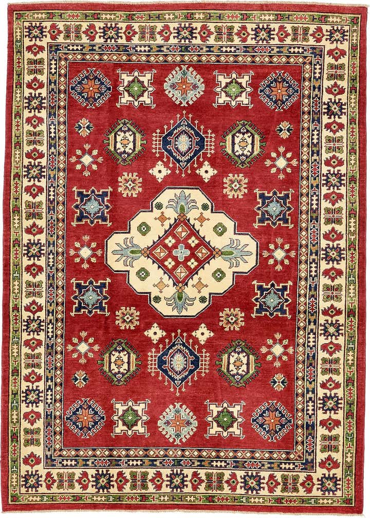 6' x 9' 2 Hand Knotted Kazak Oriental Rug