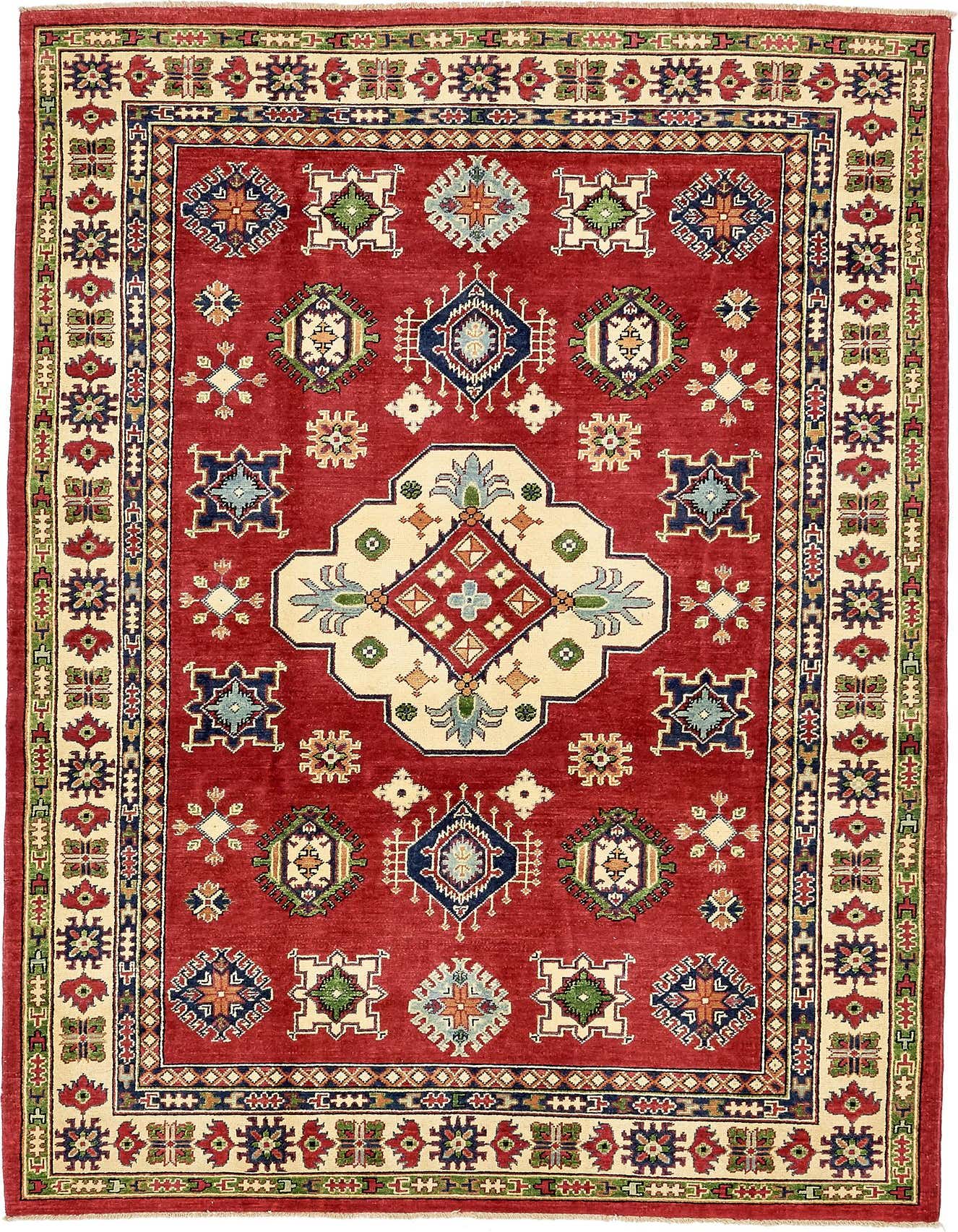 6' x 9' 2 Hand Knotted Kazak Oriental Rug