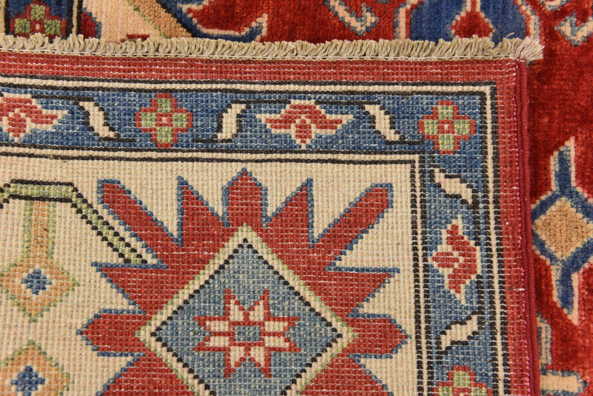 6' 6 x 9' 7 Hand Knotted Kazak Oriental Rug