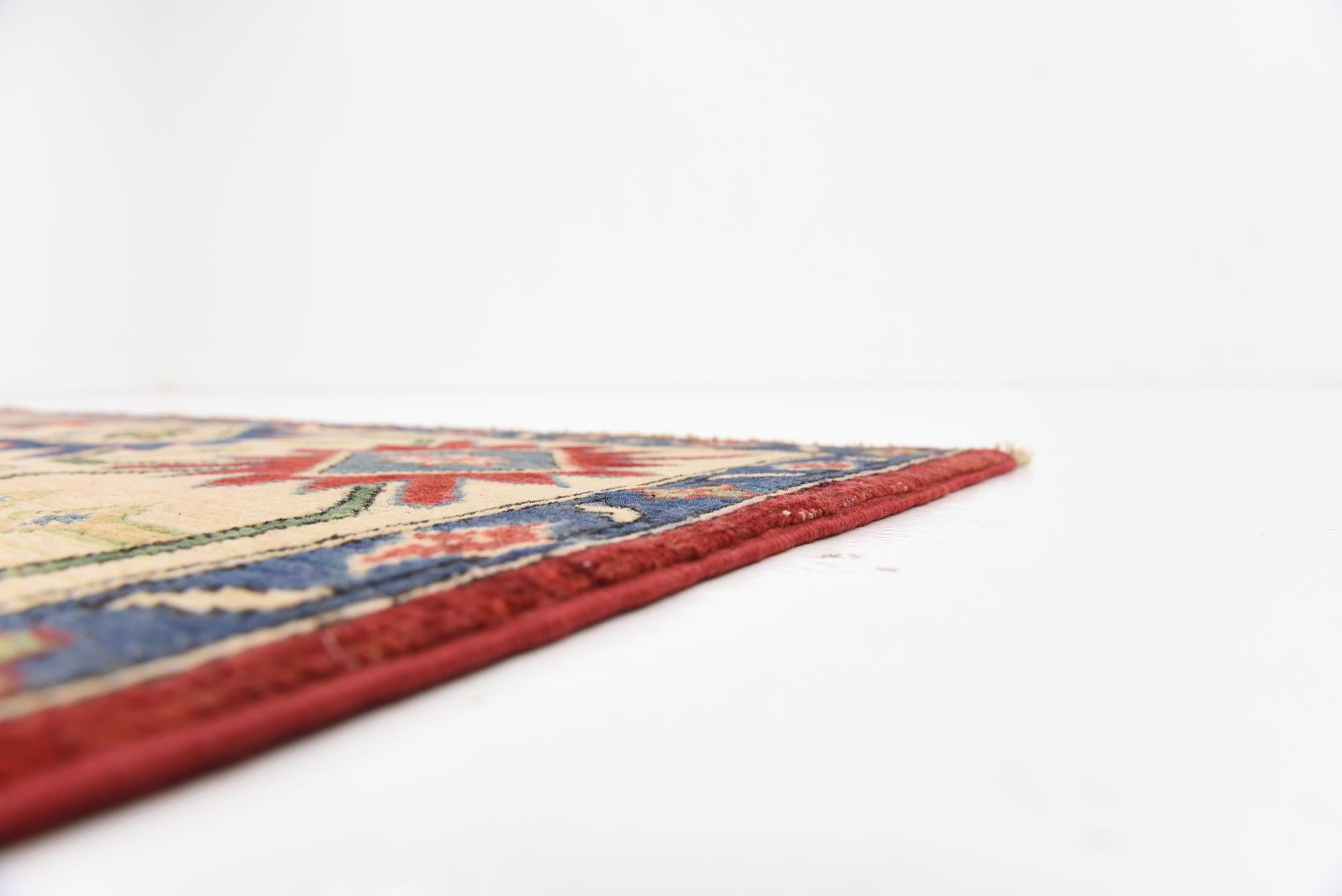 6' 6 x 9' 7 Hand Knotted Kazak Oriental Rug