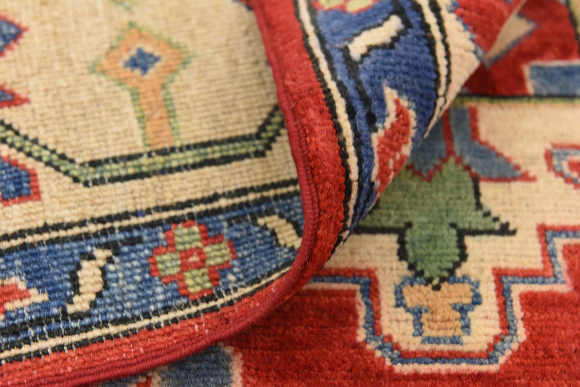 6' 6 x 9' 7 Hand Knotted Kazak Oriental Rug