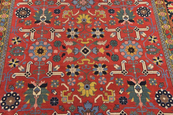Detail image of 6' 2 x 10' 2 Hand Knotted Kazak Oriental Rug