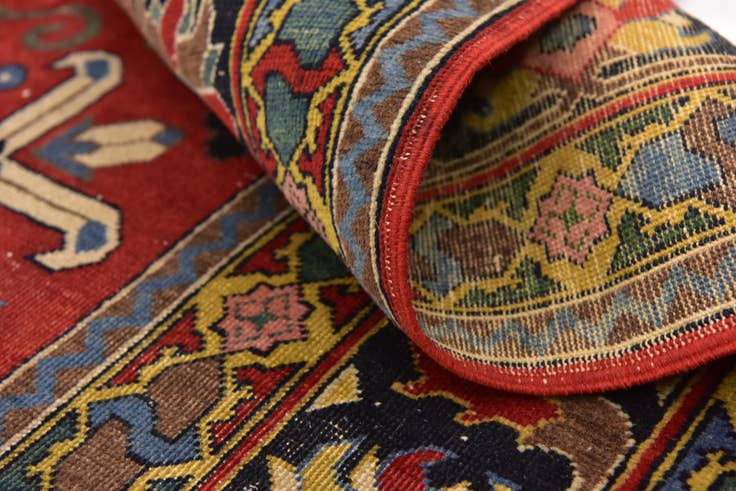 Detail image of 6' 2 x 10' 2 Hand Knotted Kazak Oriental Rug