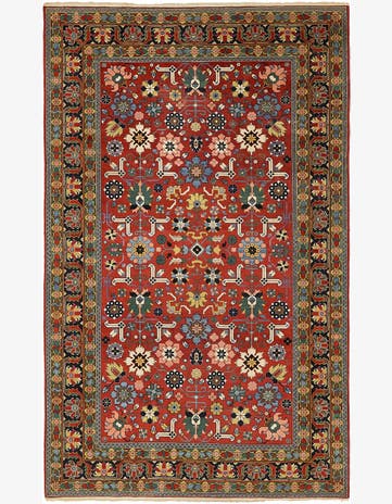 6' 2 x 10' 2 Hand Knotted Kazak Oriental Rug