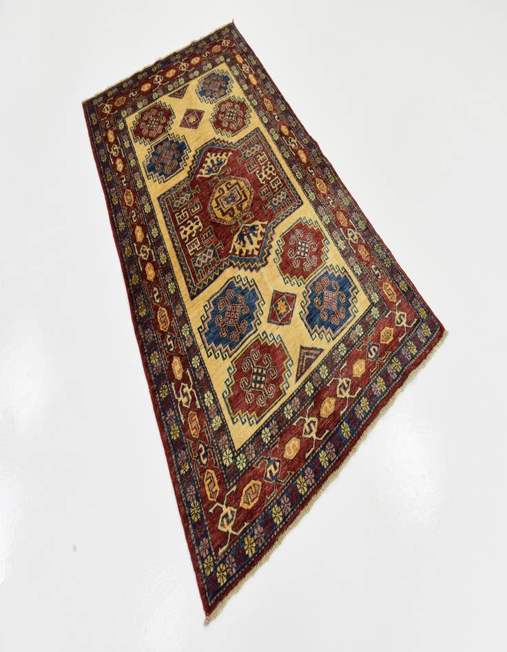 Detail image of 3' 10 x 6' 5  Hand Knotted Kazak Oriental Rug