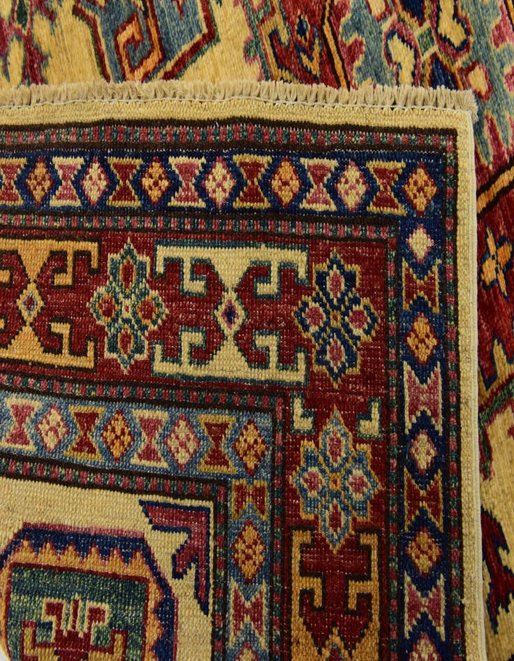 Detail image of 3' 5 x 5' Hand Knotted Kazak Rug