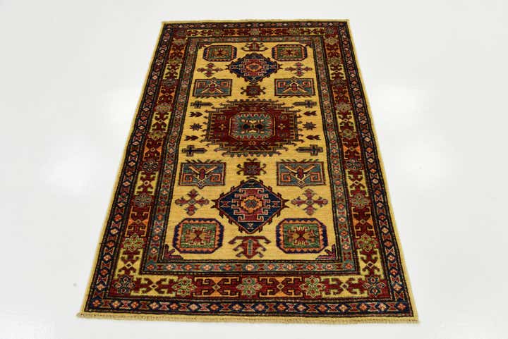 3' 5 x 5' Hand Knotted Kazak Rug