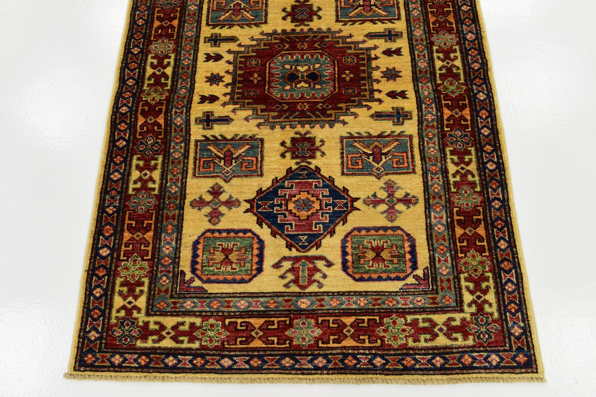 3' 5 x 5' Hand Knotted Kazak Rug