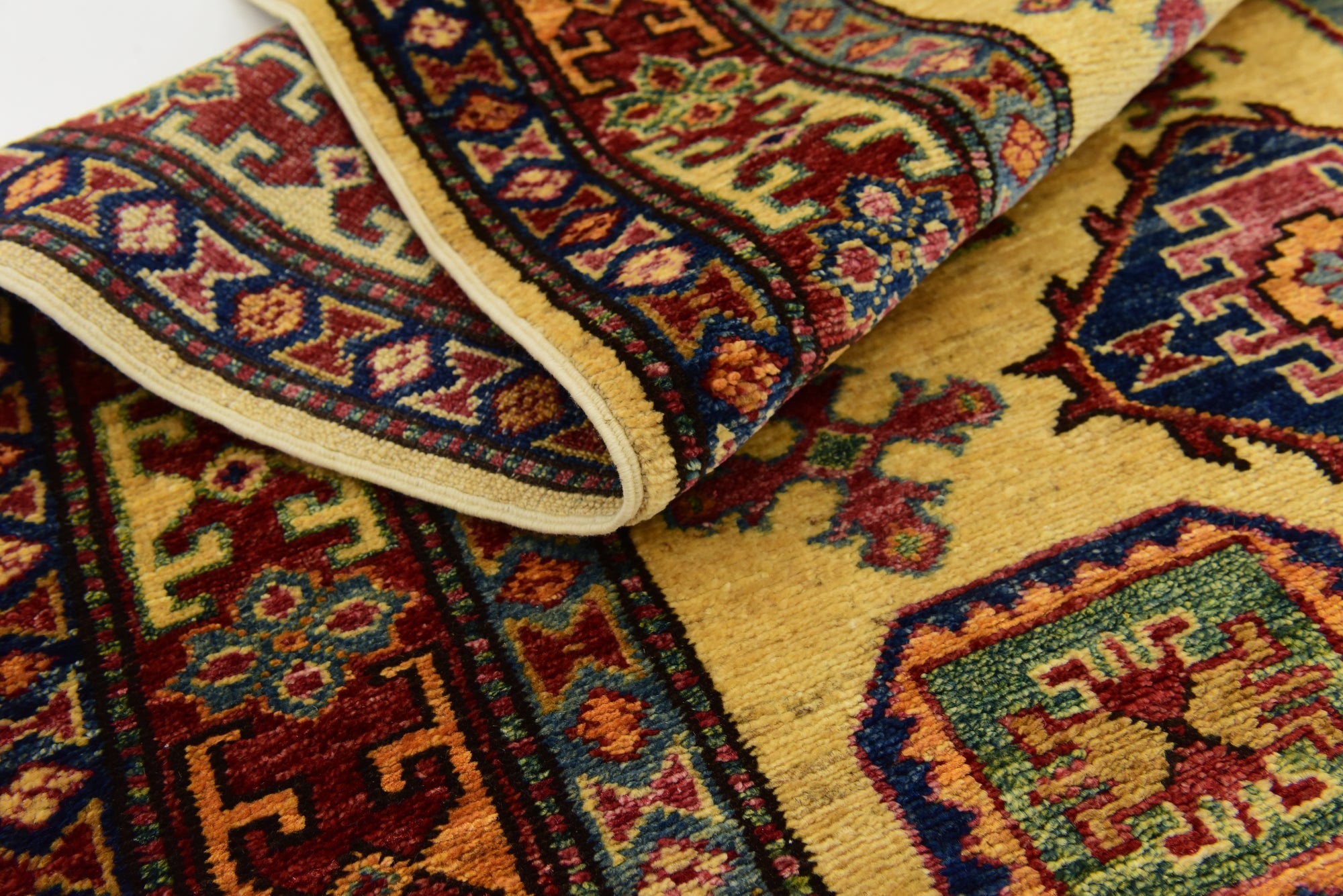 3' 5 x 5' Hand Knotted Kazak Rug