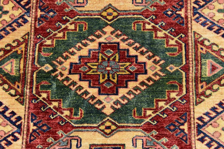 Detail image of 3' x 4' 10 Hand Knotted Kazak Rug