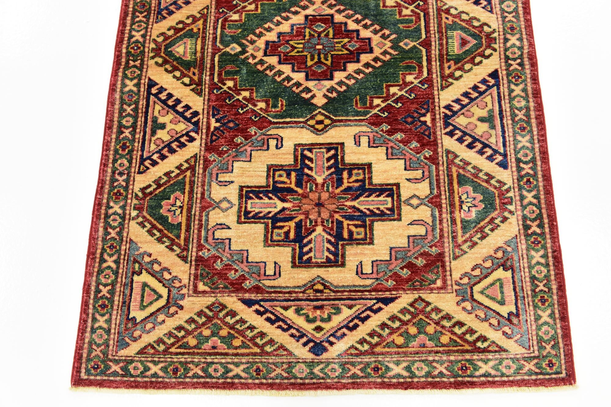 3' x 4' 10 Hand Knotted Kazak Rug