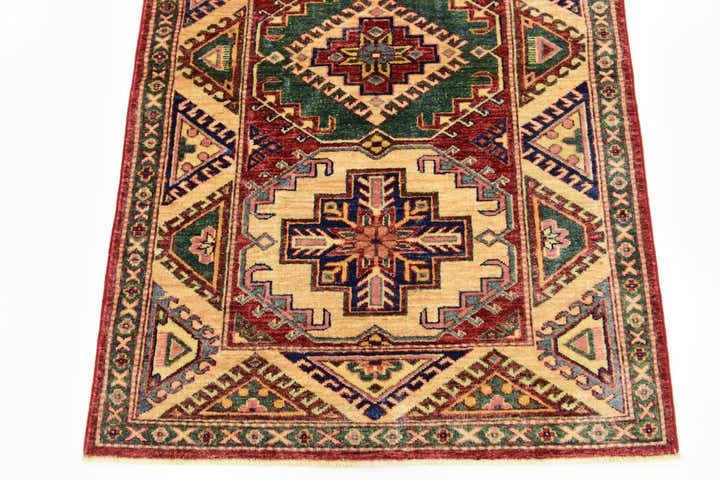 3' x 4' 10 Hand Knotted Kazak Rug