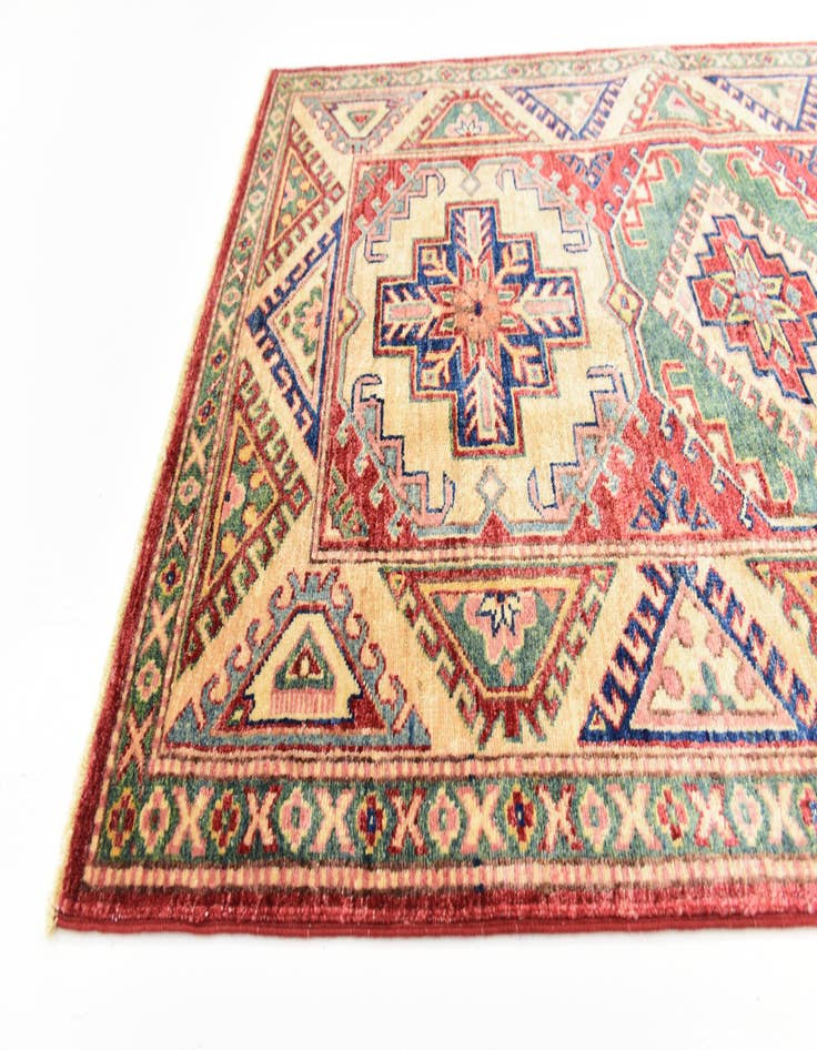 Detail image of 3' x 4' 10  Hand Knotted Kazak Rug