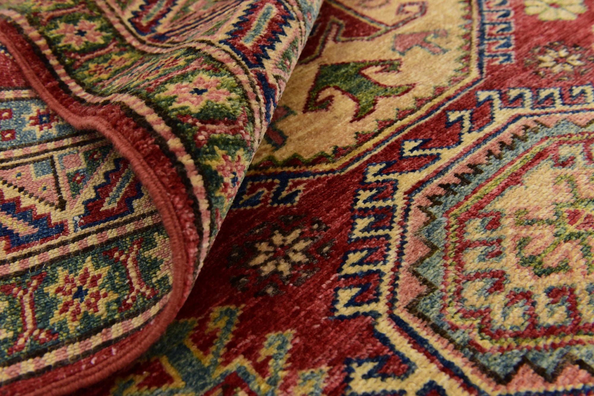 3' 4 x 5' Hand Knotted Kazak Rug