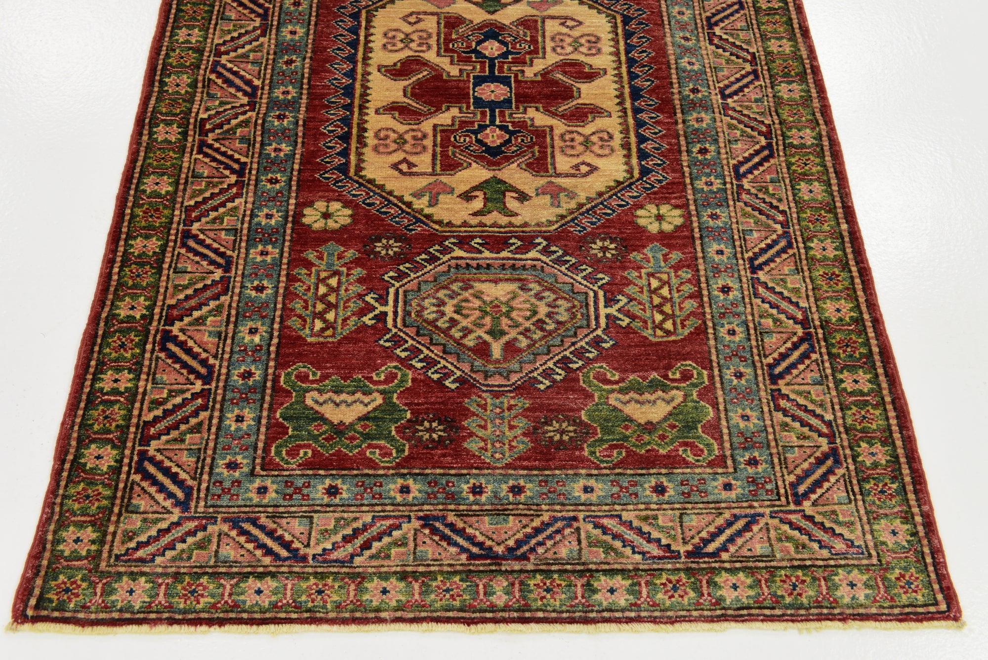 3' 4 x 5' Hand Knotted Kazak Rug