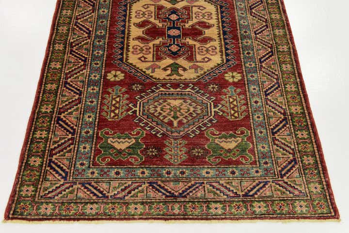 3' 4 x 5' Hand Knotted Kazak Rug