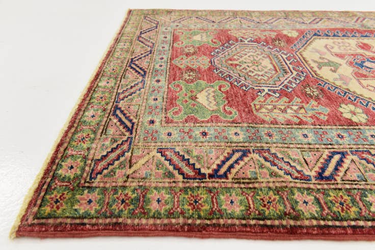 Detail image of 3' 4 x 5' Hand Knotted Kazak Rug