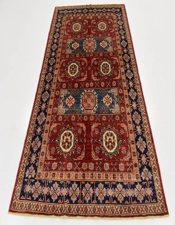 Detail image of 4' 10 x 7'  Hand Knotted Kazak Rug