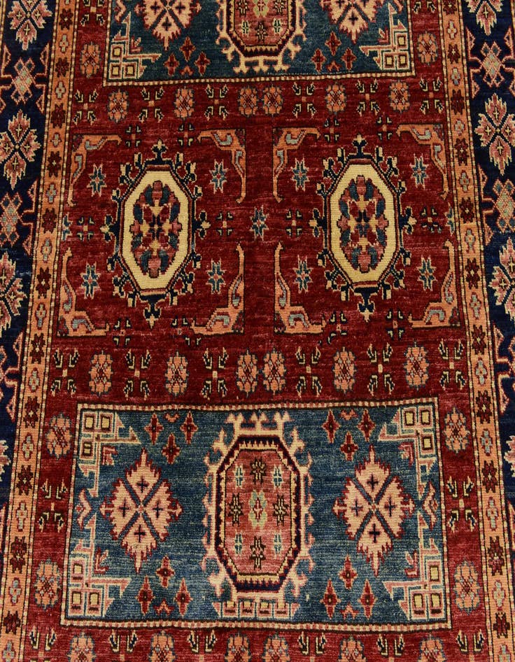 Detail image of 4' 10 x 7'  Hand Knotted Kazak Rug