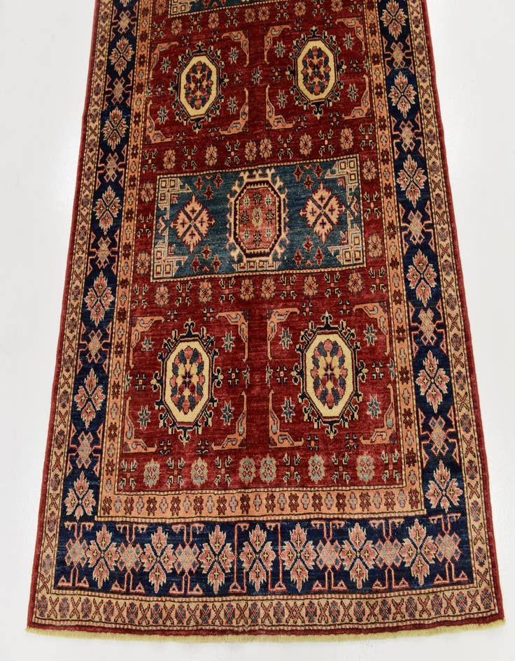 Detail image of 4' 10 x 7'  Hand Knotted Kazak Rug