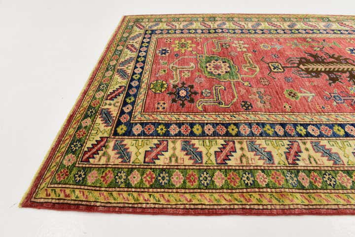 4' x 6' 2 Hand Knotted Kazak Rug
