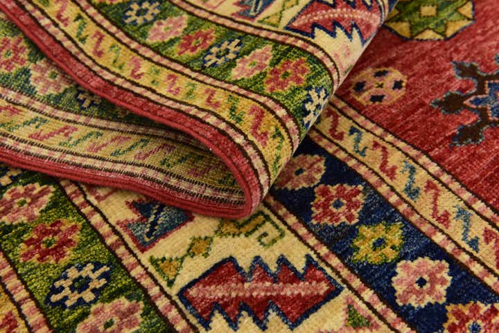 4' x 6' 2 Hand Knotted Kazak Rug