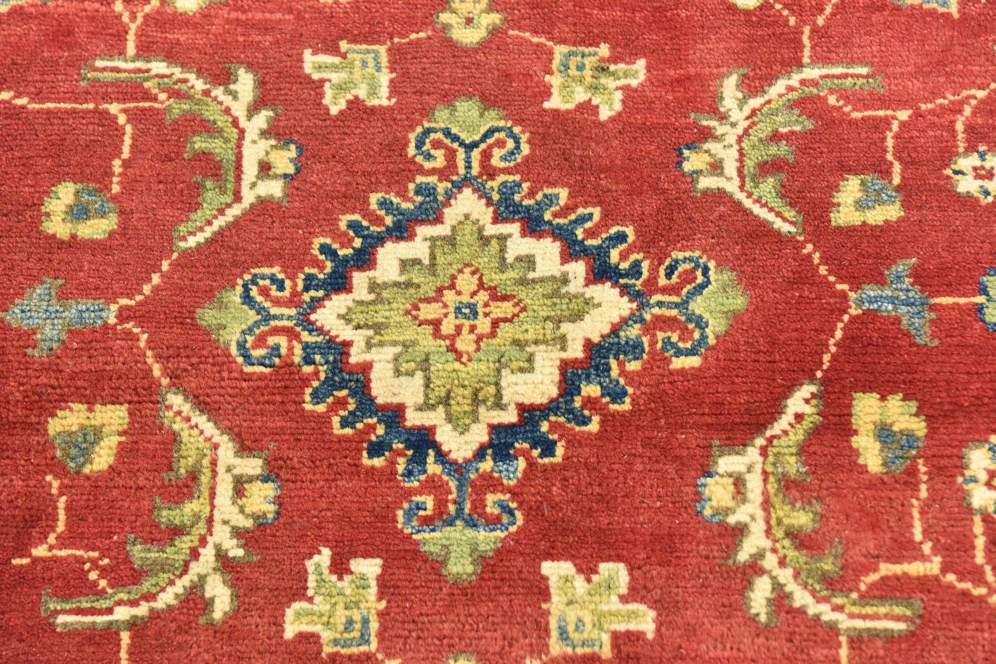 3' 2 x 4' 7 Hand Knotted Kazak Rug