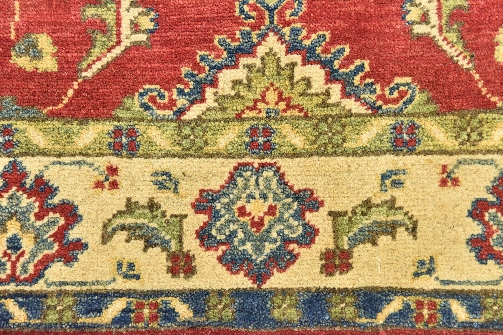 3' 2 x 4' 7 Hand Knotted Kazak Rug