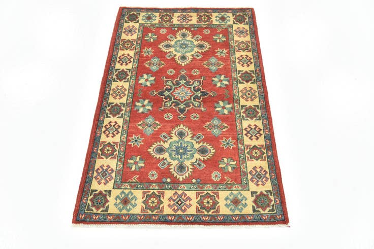 Detail image of 2' 8 x 4' 2 Hand Knotted Kazak Rug
