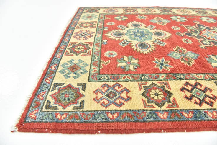 Detail image of 2' 8 x 4' 2 Hand Knotted Kazak Rug