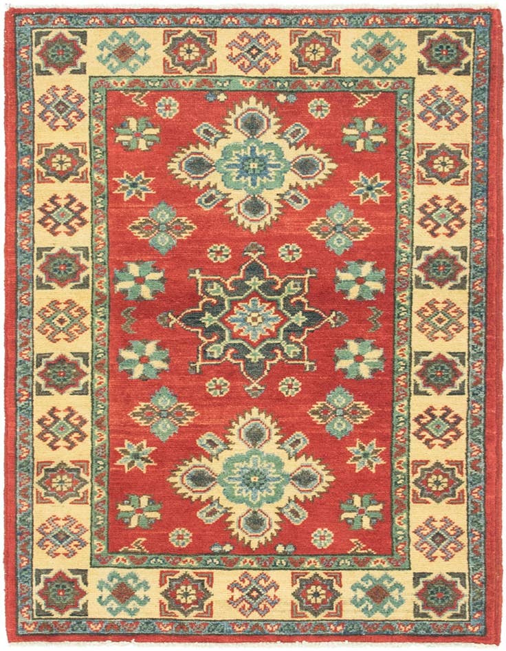 Detail image of 2' 8 x 4' 2 Hand Knotted Kazak Rug