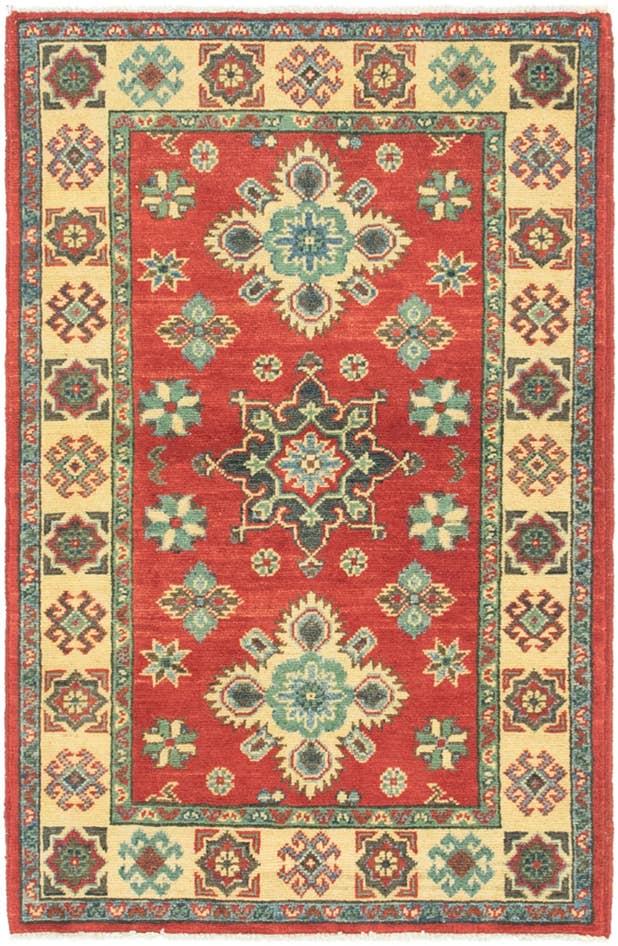 Detail image of 2' 8 x 4' 2 Hand Knotted Kazak Rug