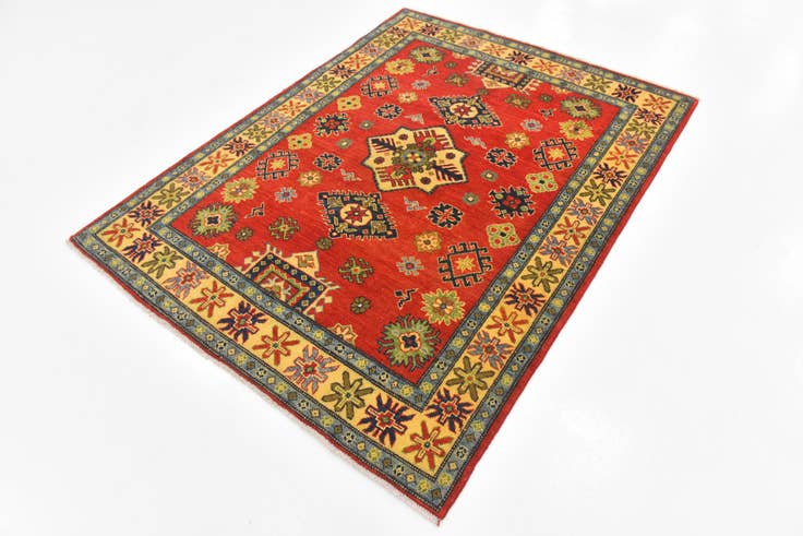 Detail image of 5' x 6' 5 Hand Knotted Kazak Rug