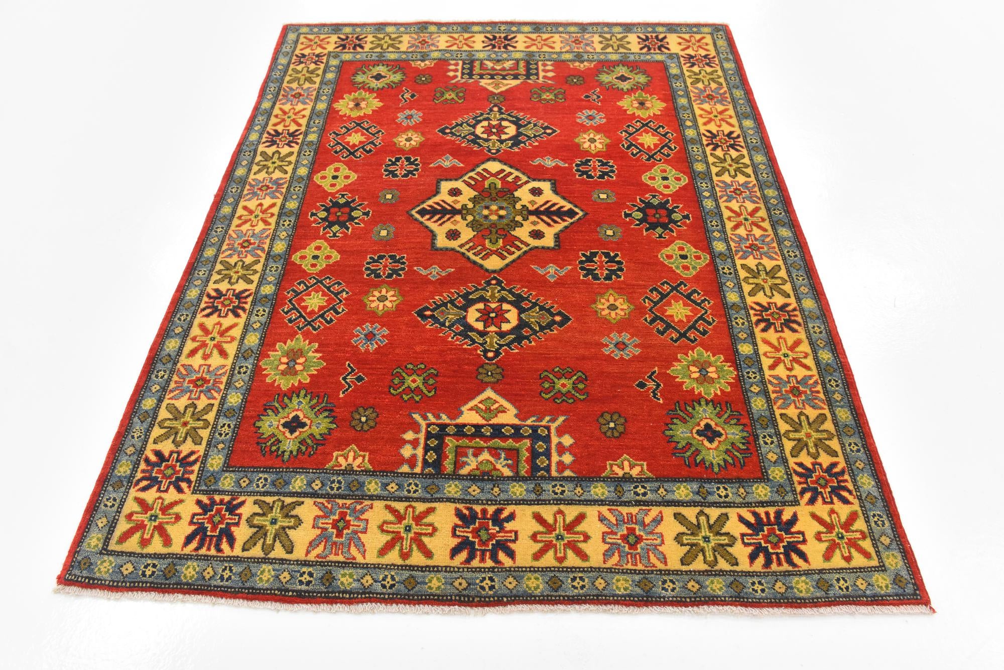 5' x 6' 5 Hand Knotted Kazak Rug