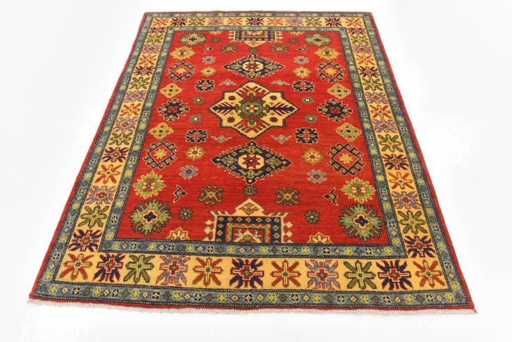 Detail image of 5' x 6' 5 Hand Knotted Kazak Rug