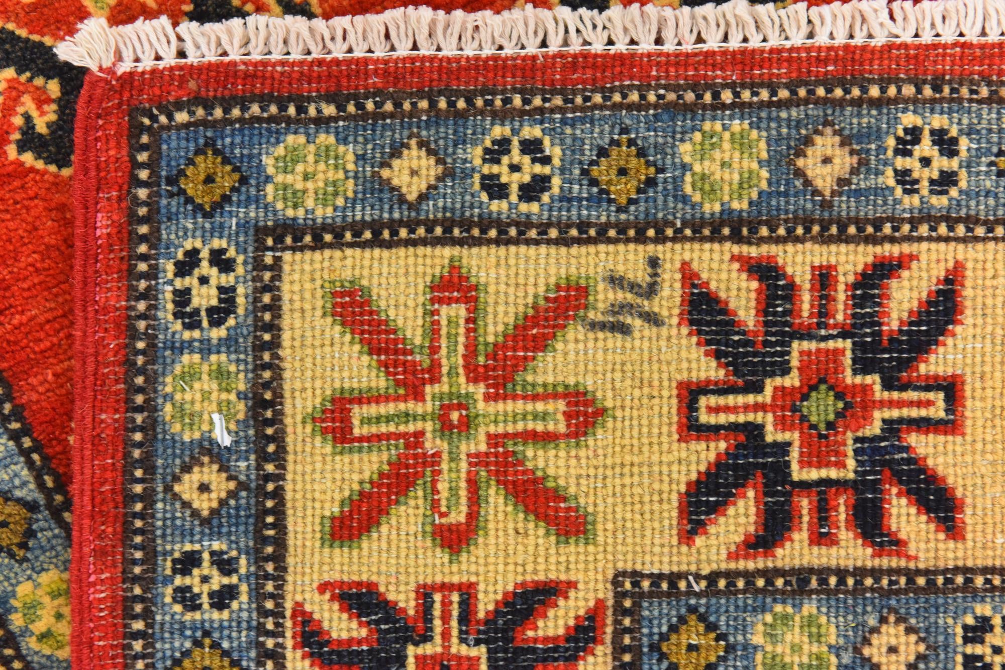 5' x 6' 5 Hand Knotted Kazak Rug