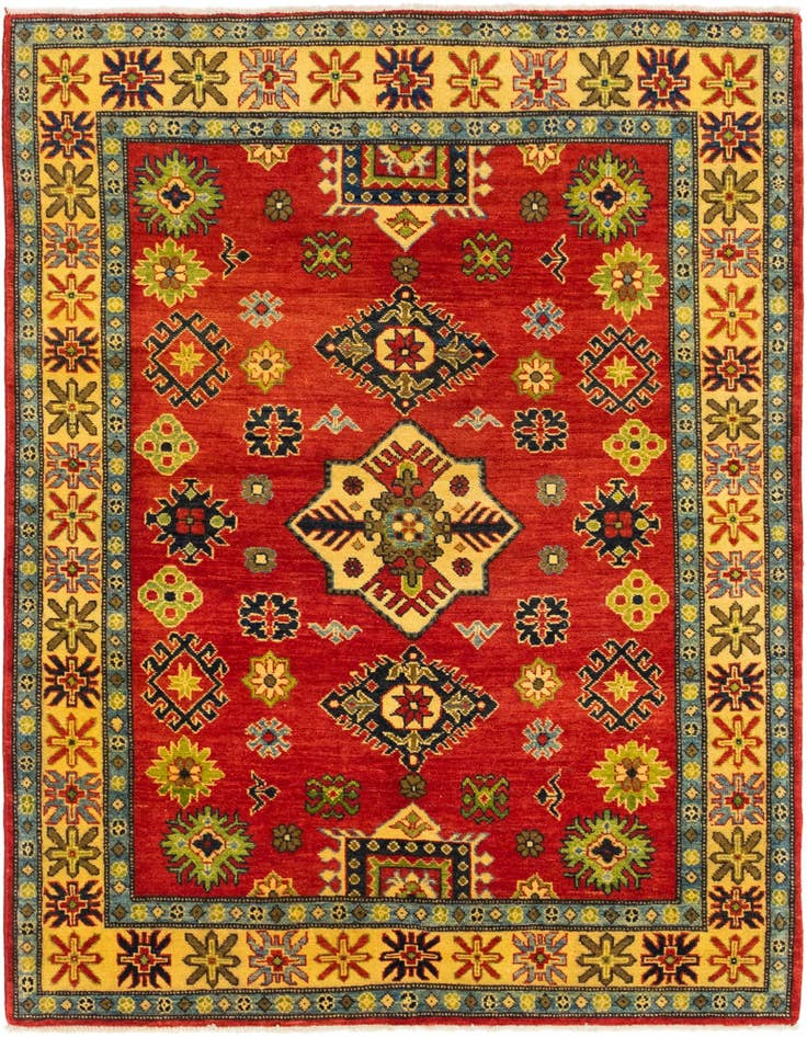 Detail image of 5' x 6' 5 Hand Knotted Kazak Rug