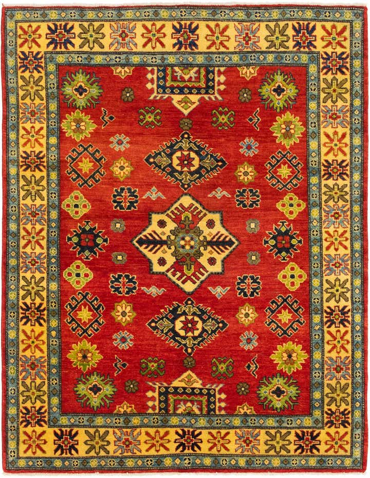5' x 6' 5 Hand Knotted Kazak Rug