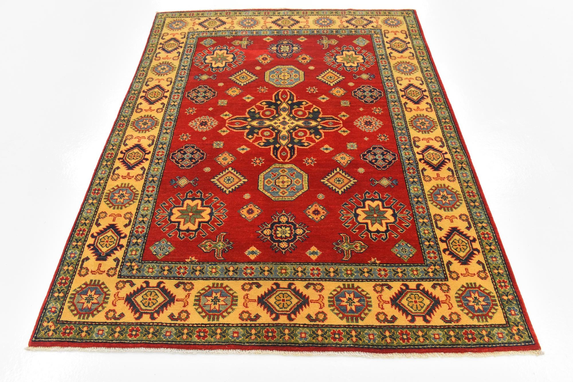 5' x 6' 8 Hand Knotted Kazak Rug