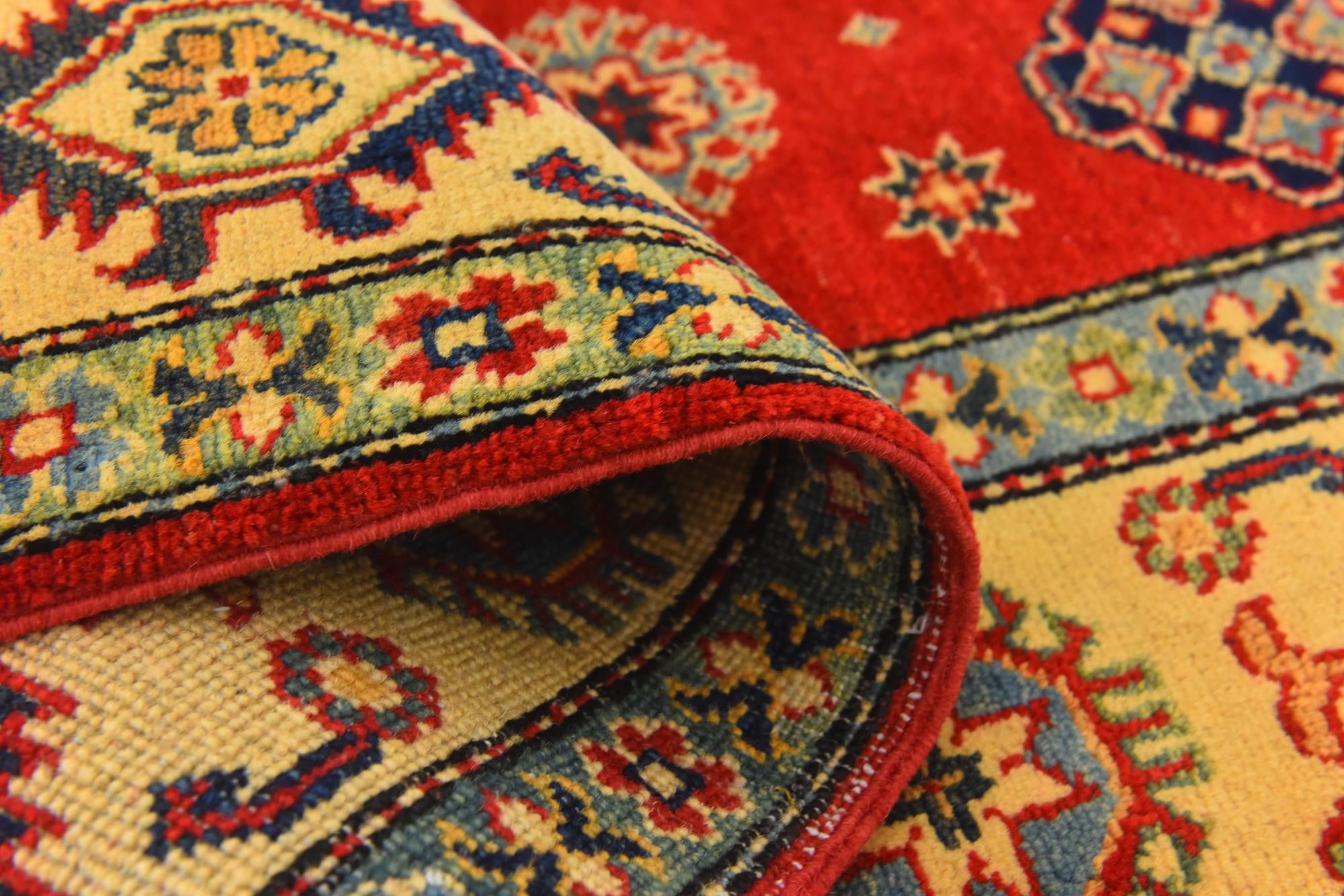 5' x 6' 8 Hand Knotted Kazak Rug