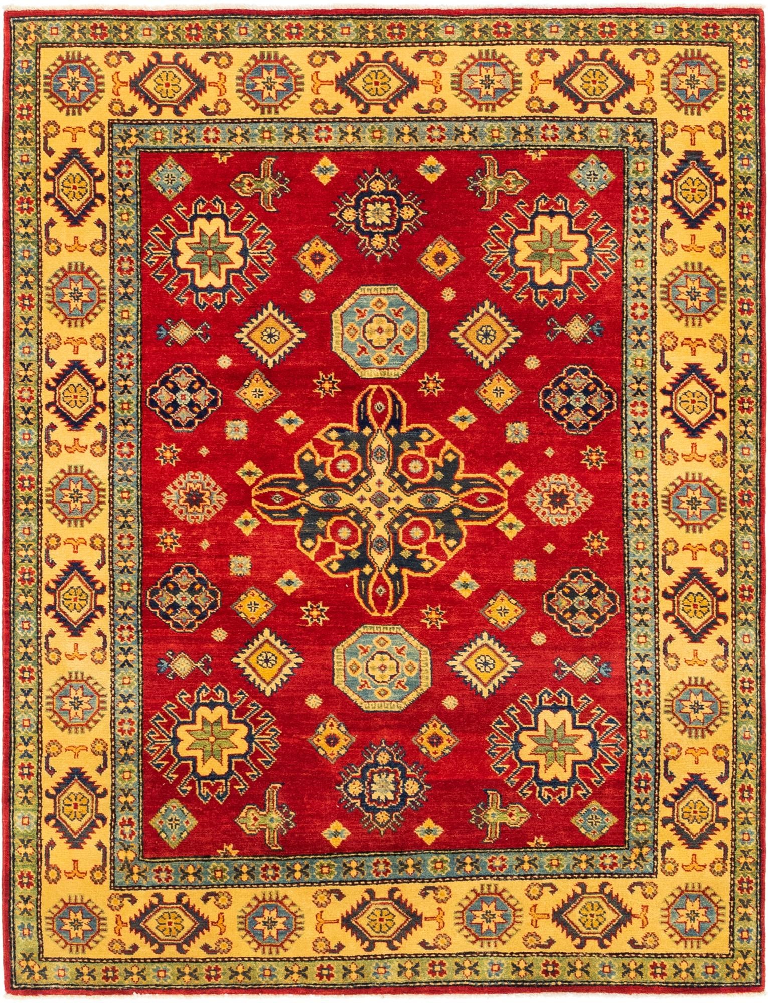 5' x 6' 8 Hand Knotted Kazak Rug
