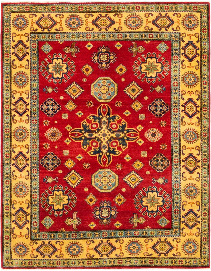 Detail image of 5' x 6' 8 Hand Knotted Kazak Rug