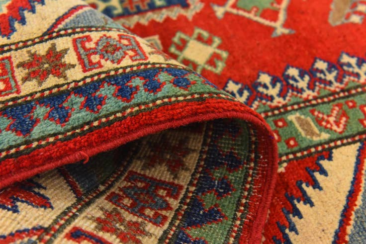 Detail image of 5' x 6' 4 Hand Knotted Kazak Rug