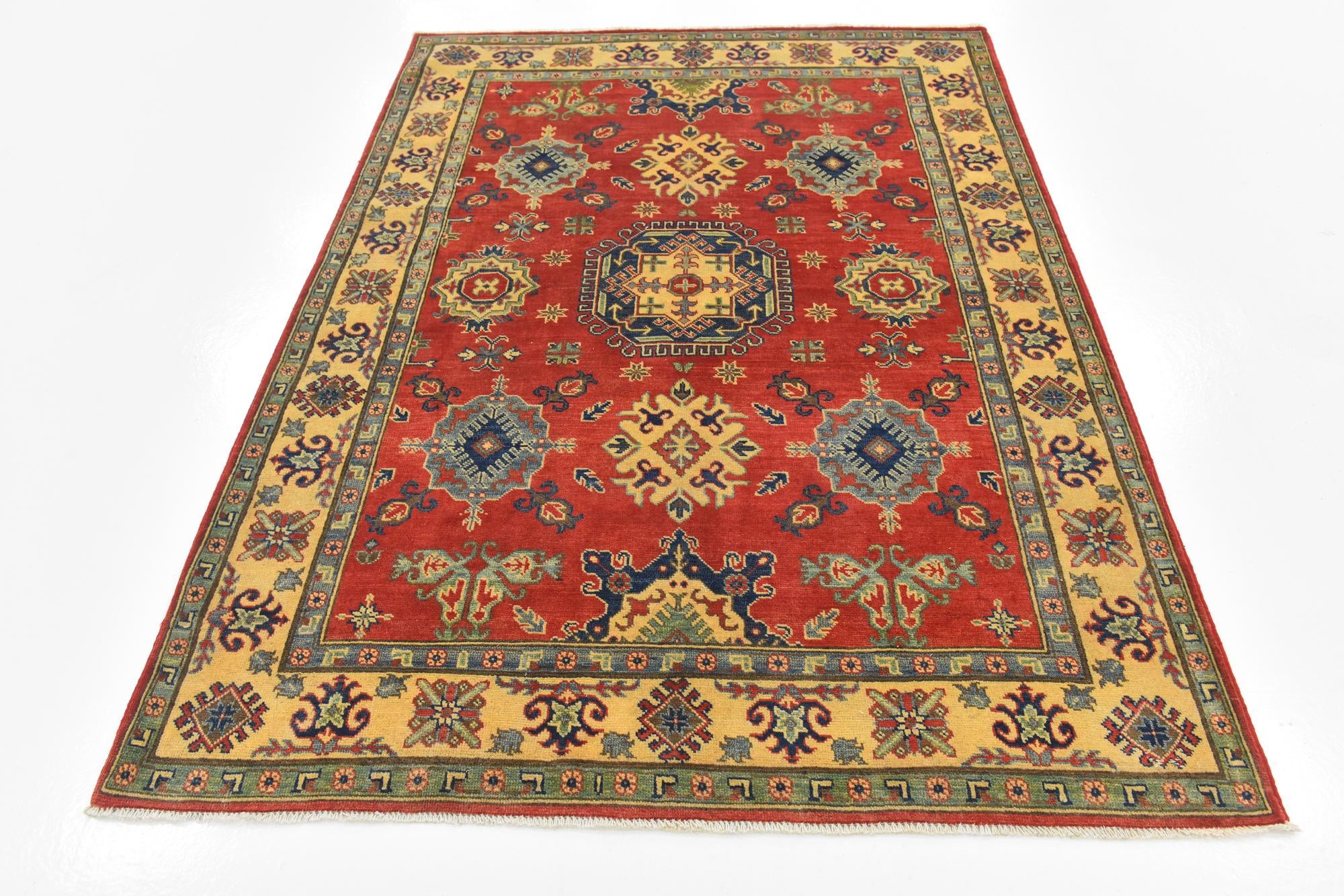 5' 2 x 7' 2 Hand Knotted Kazak Rug