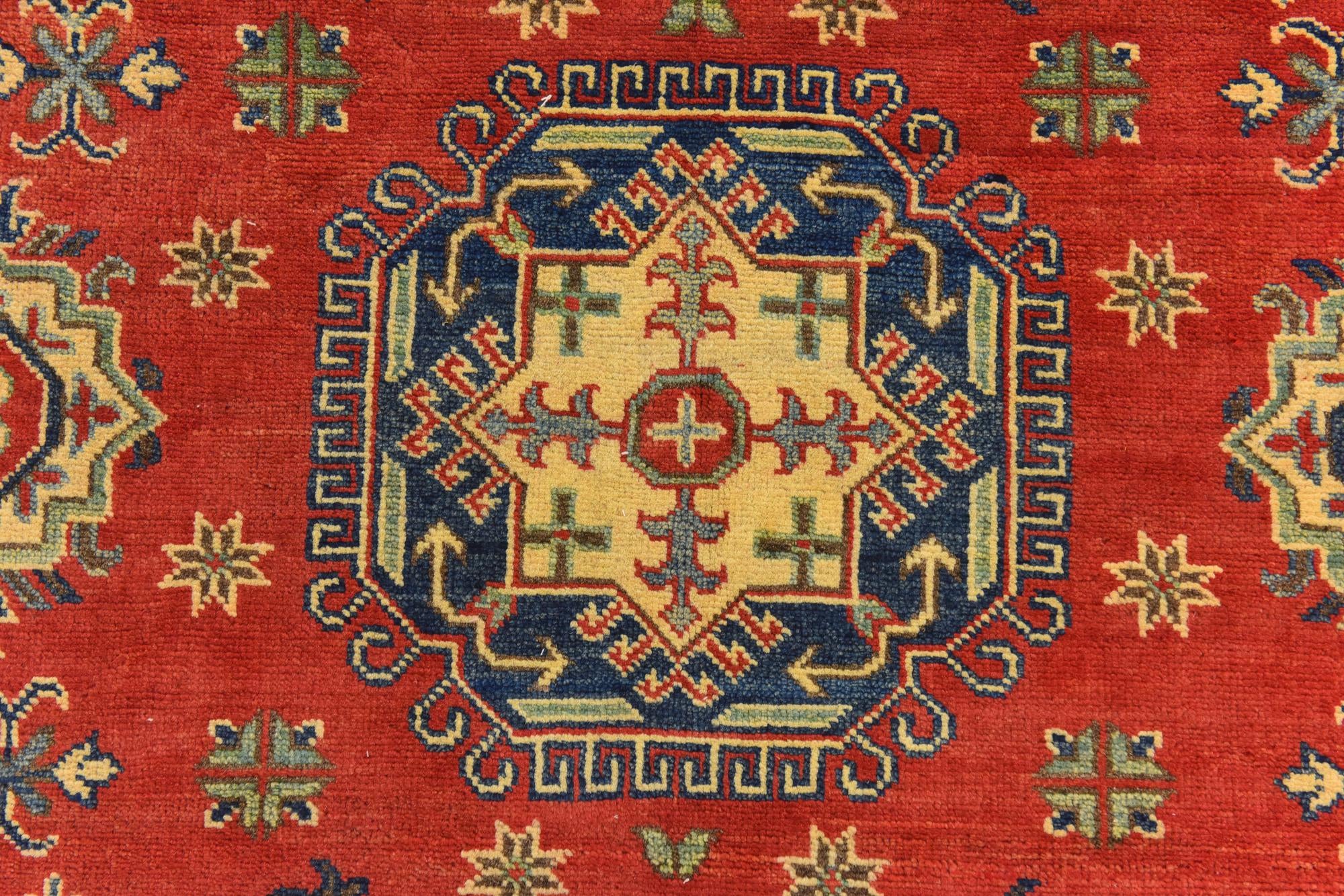 5' 2 x 7' 2 Hand Knotted Kazak Rug