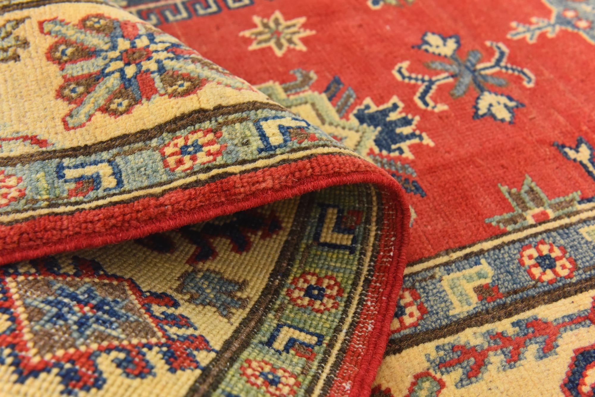 5' 2 x 7' 2 Hand Knotted Kazak Rug