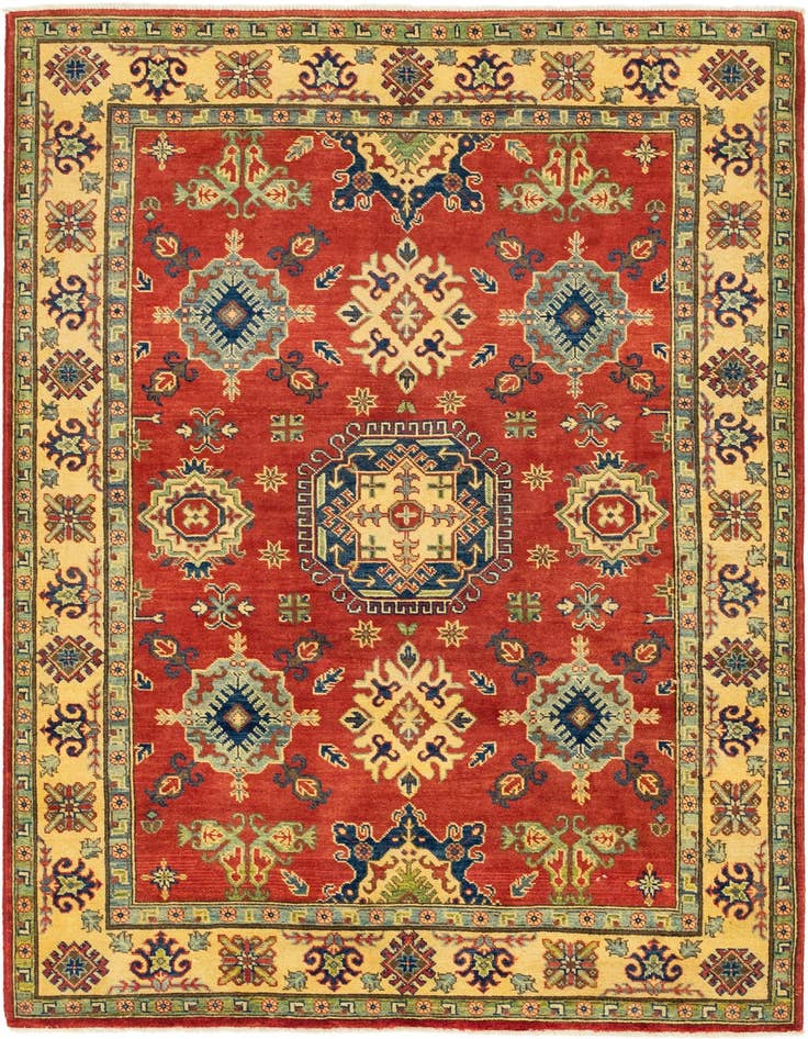 Detail image of 5' 2 x 7' 2 Hand Knotted Kazak Rug